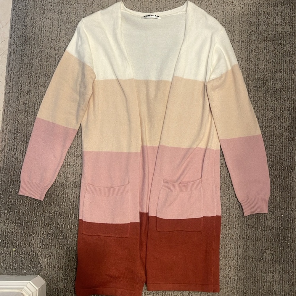 Colorblock Cardigan Sweater